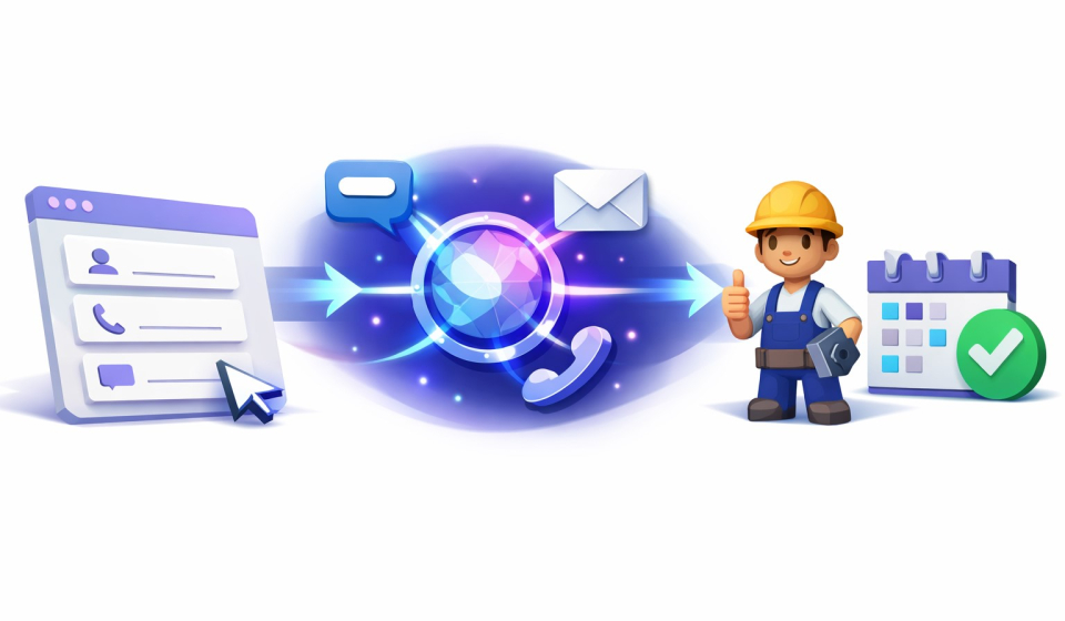 Website Enquiry to Job Booking